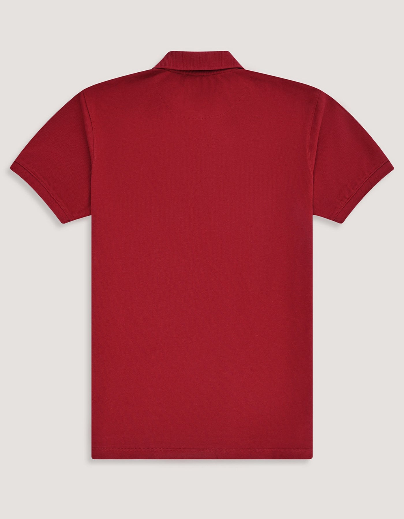 Pique Plain Polo - Red