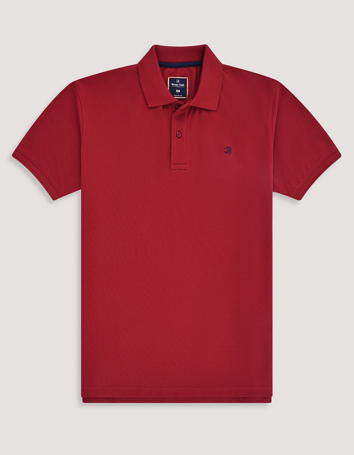 Pique Plain Polo - Red