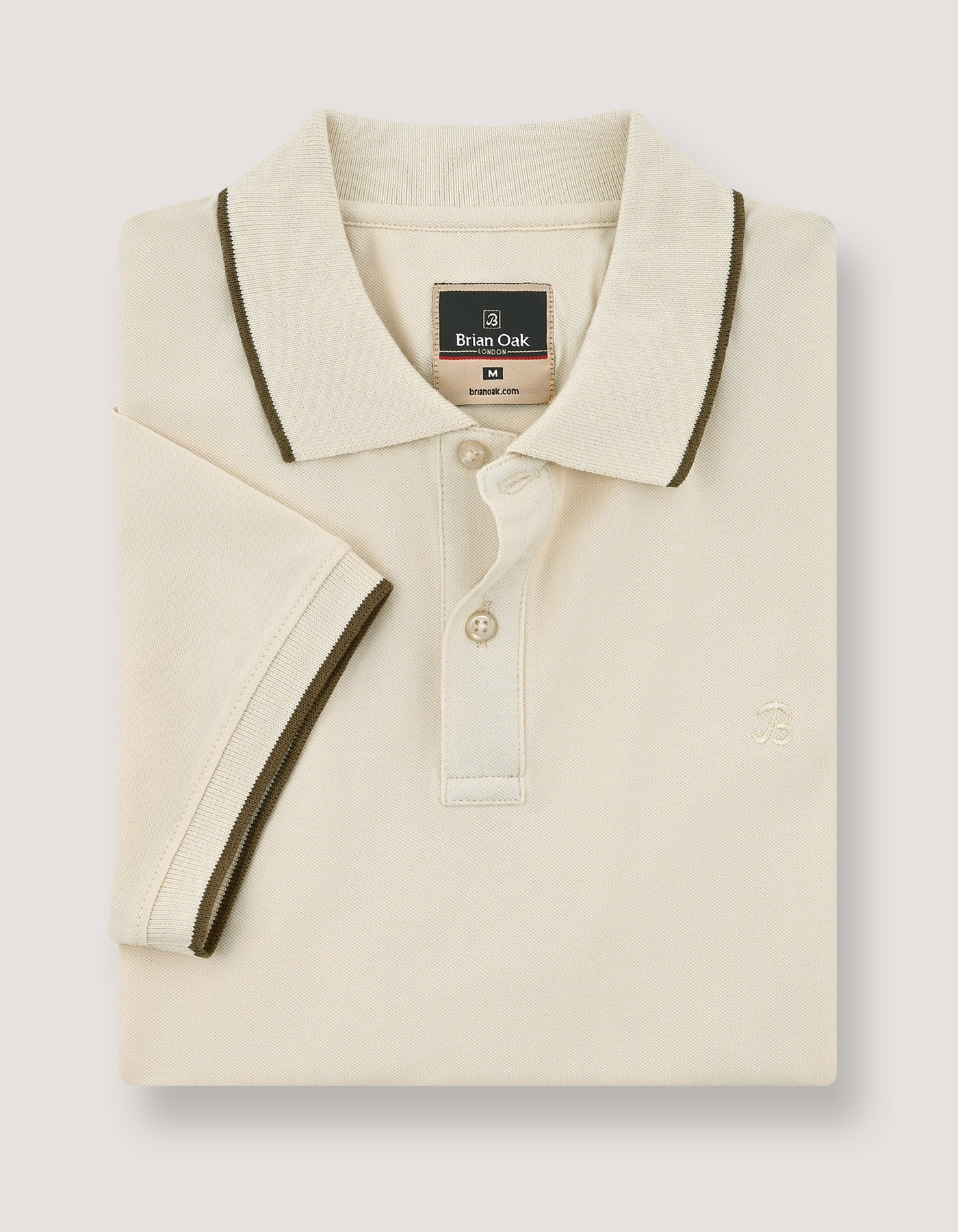 Premium Men’s Off-White Polo