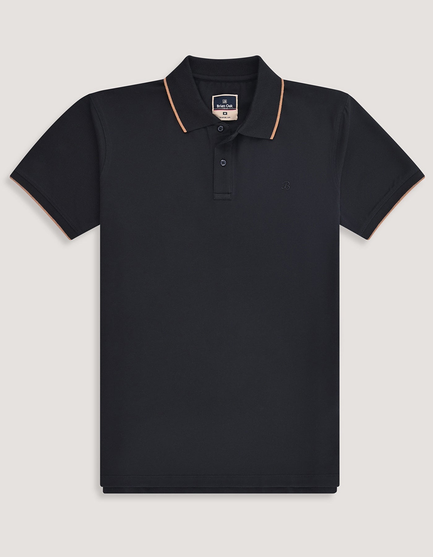 Black Premium Pique Polo Shirt