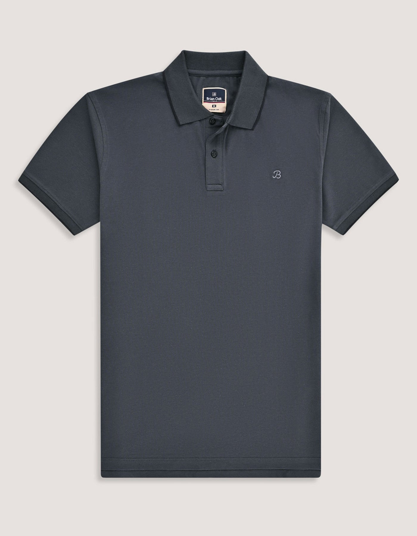 Charcoal Grey Premium Pique Polo