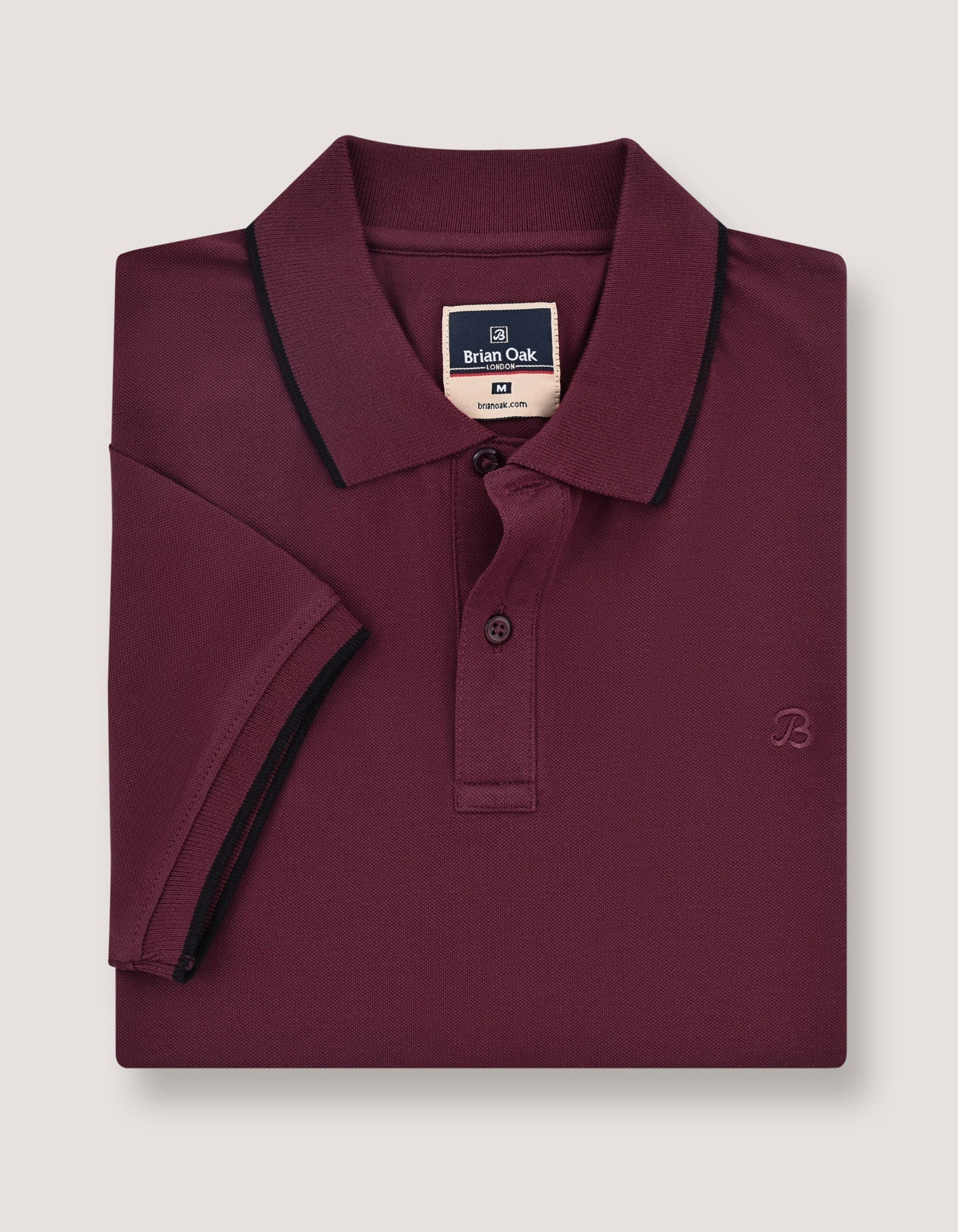 Premium Pique Polo Shirt – Maroon