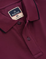 Premium Pique Polo Shirt – Maroon