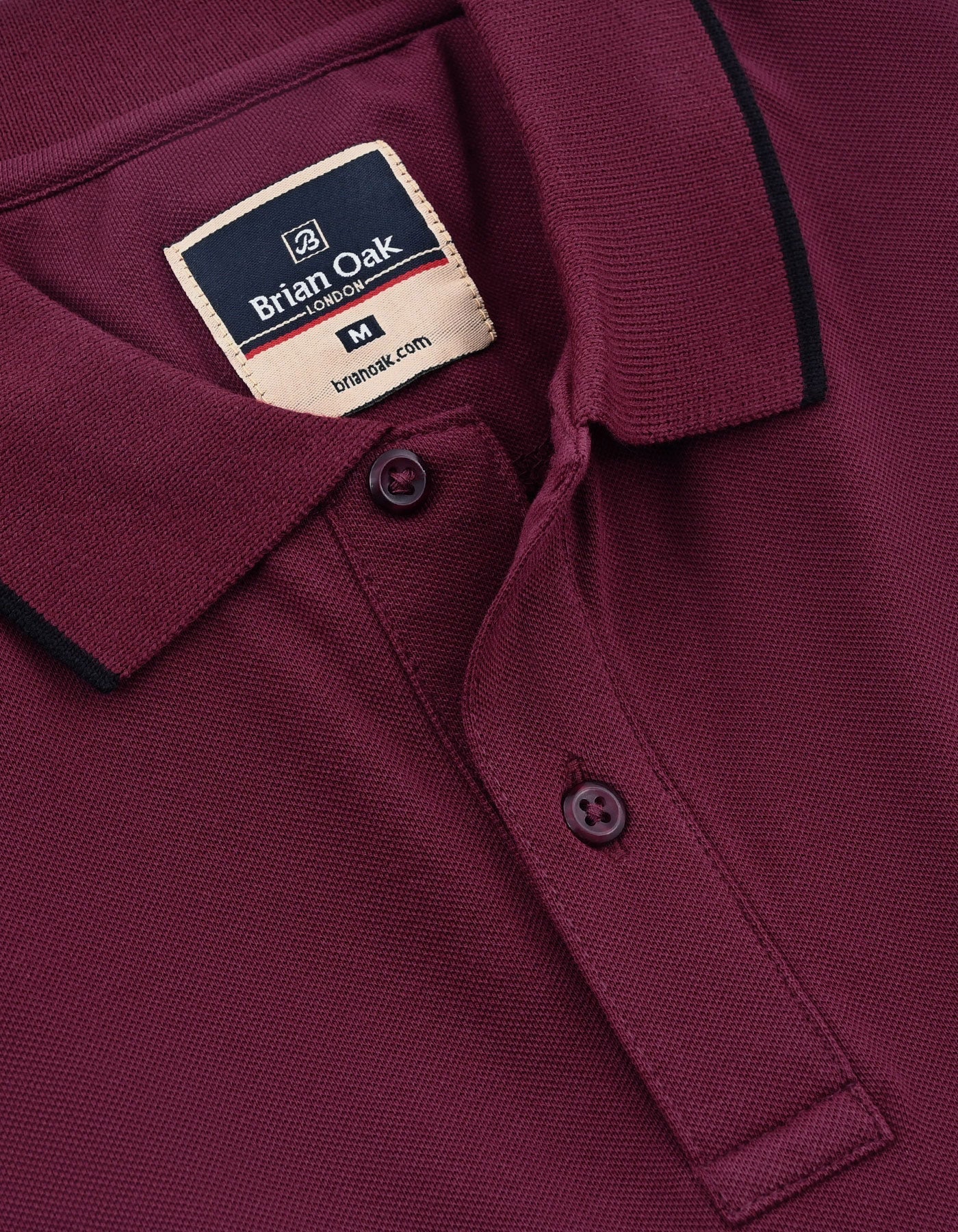Premium Pique Polo Shirt – Maroon