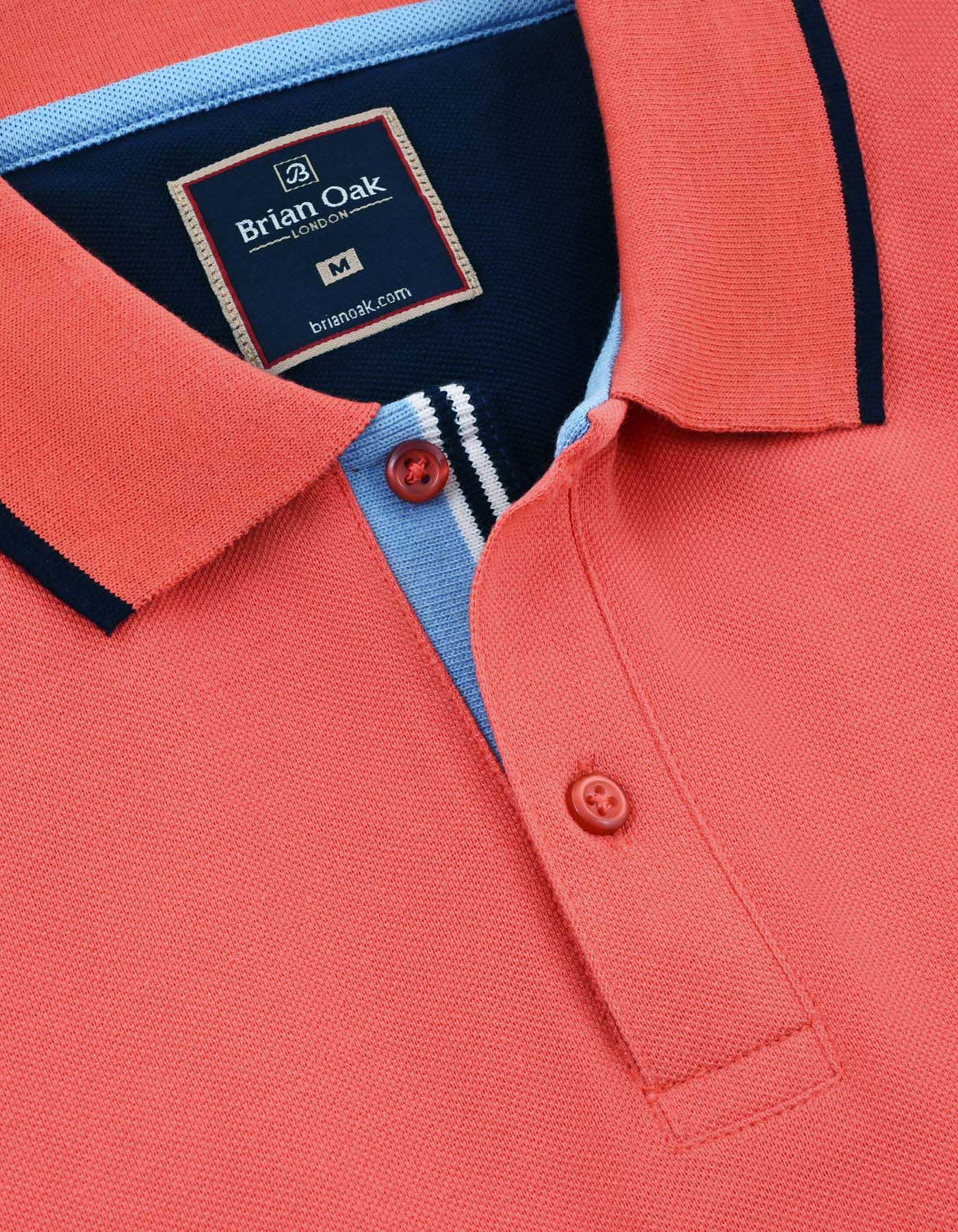 Designer Polo Shirt – Coral