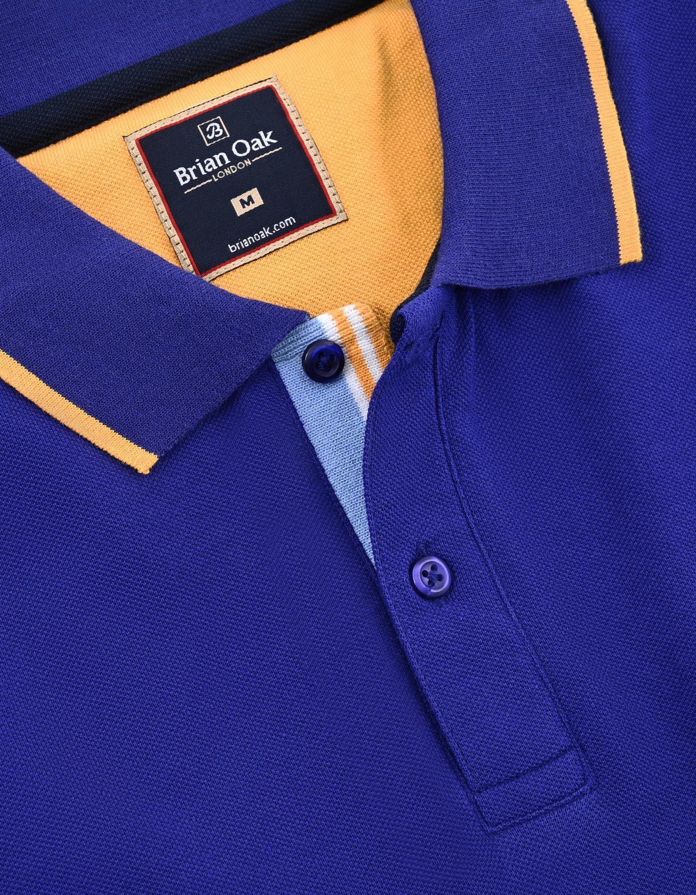 Electric Blue Designer Polo Shirt