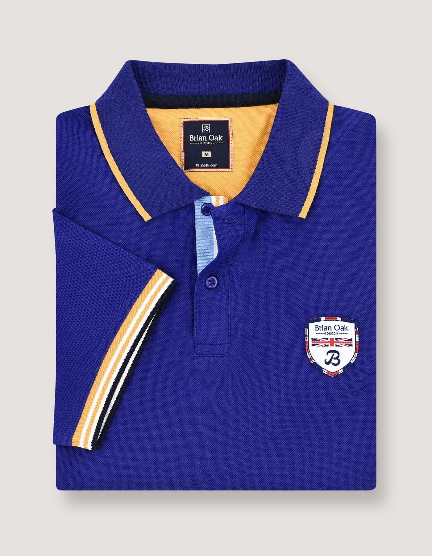 Electric Blue Designer Polo Shirt