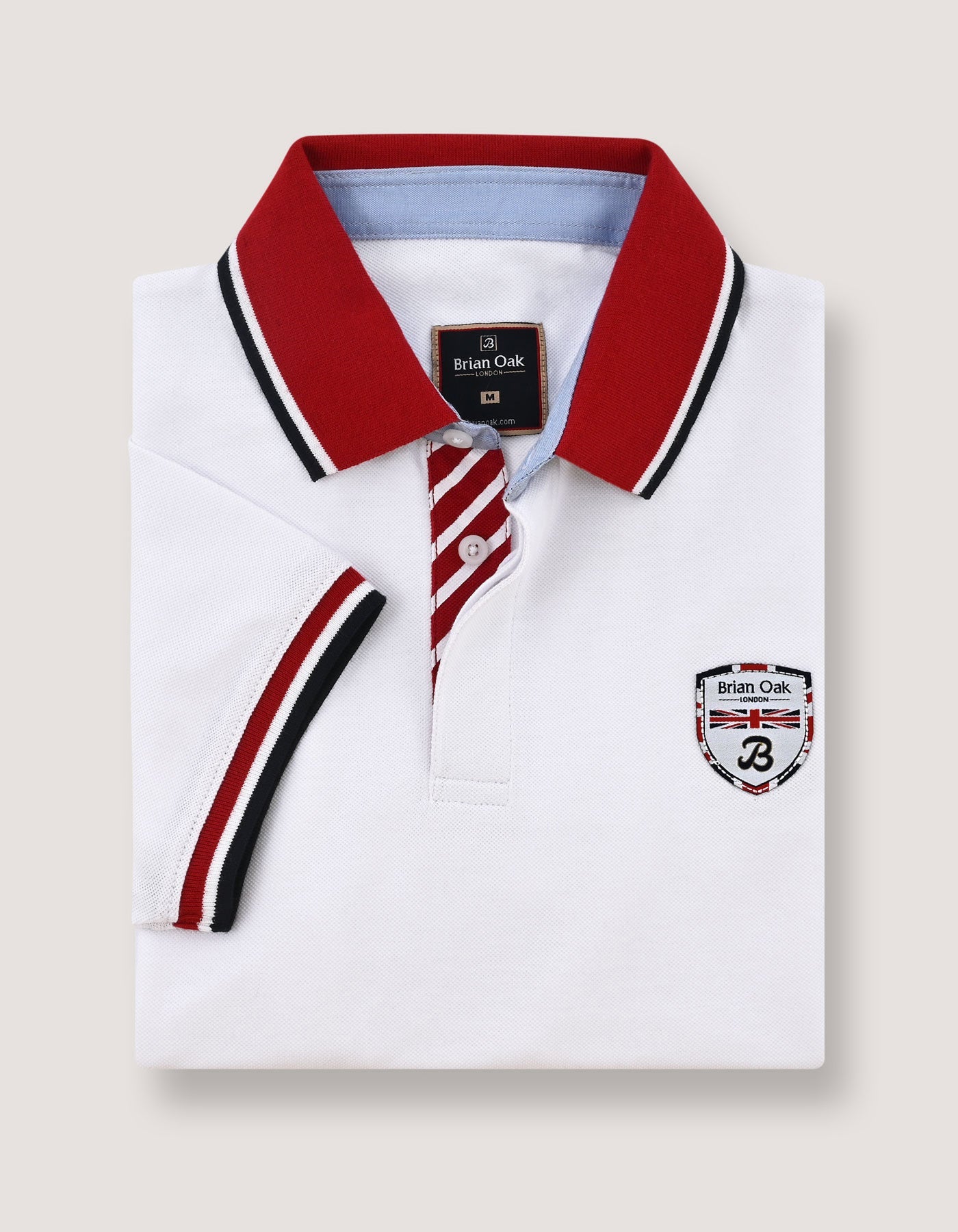 Designer Cotton Polo - White