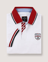 Designer Cotton Polo - White