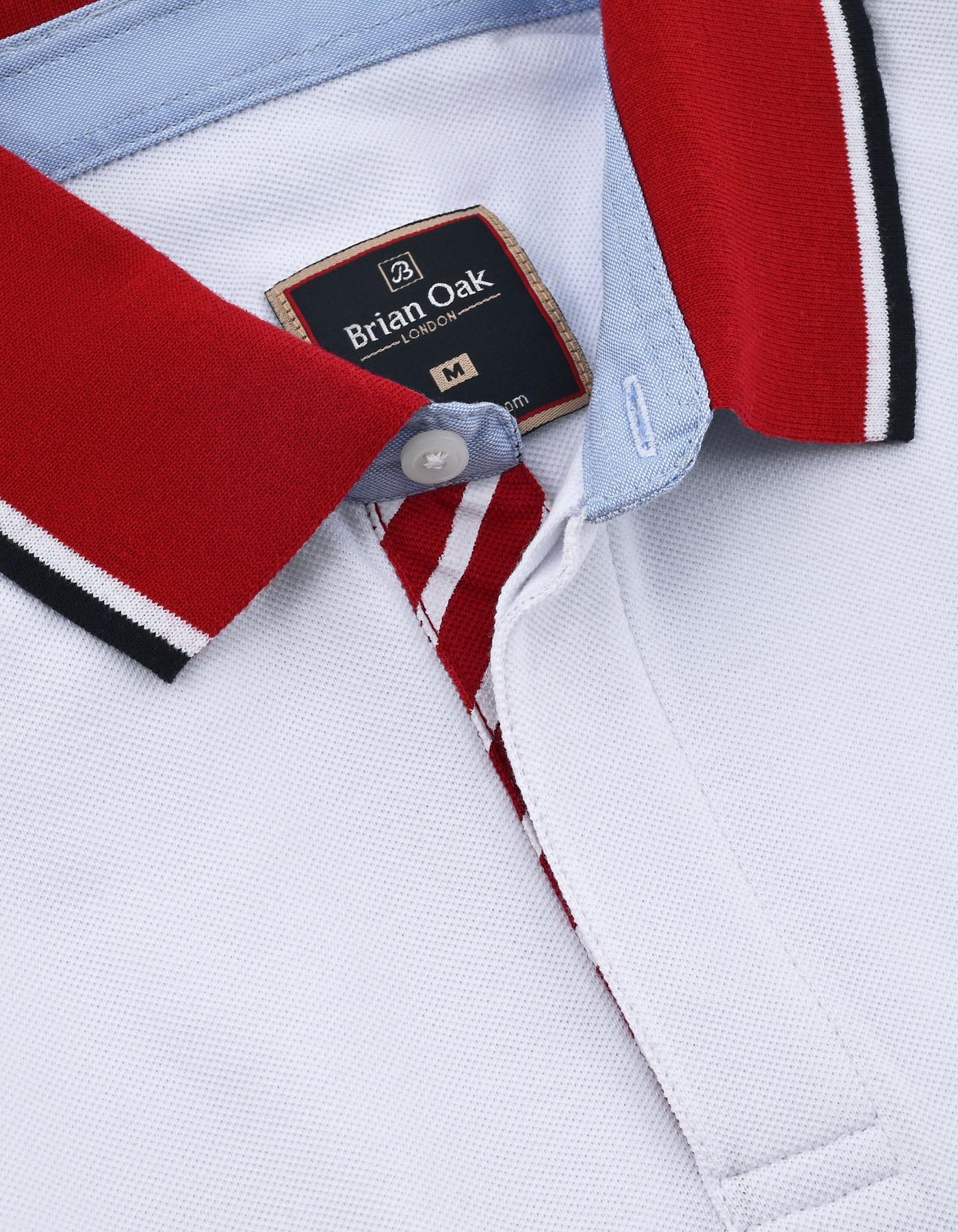Designer Cotton Polo - White