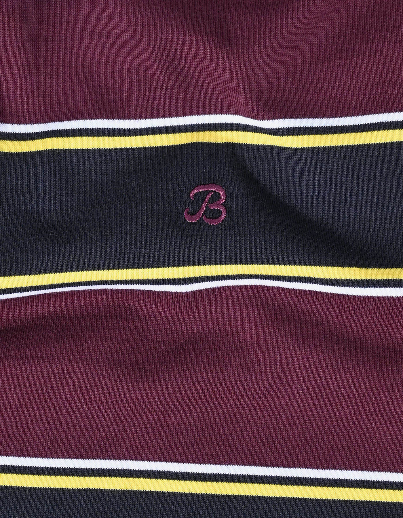 Navy Striped Cotton Rugby Shirt