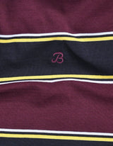 Navy Striped Cotton Rugby Shirt
