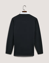 Black Classic Rugby Shirt