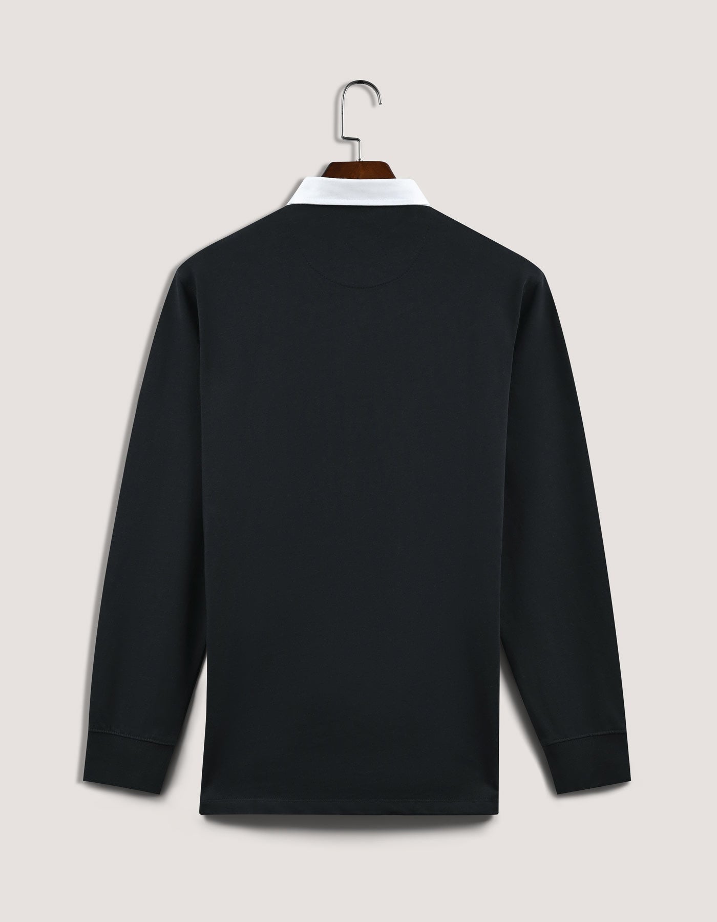 Black Classic Rugby Shirt