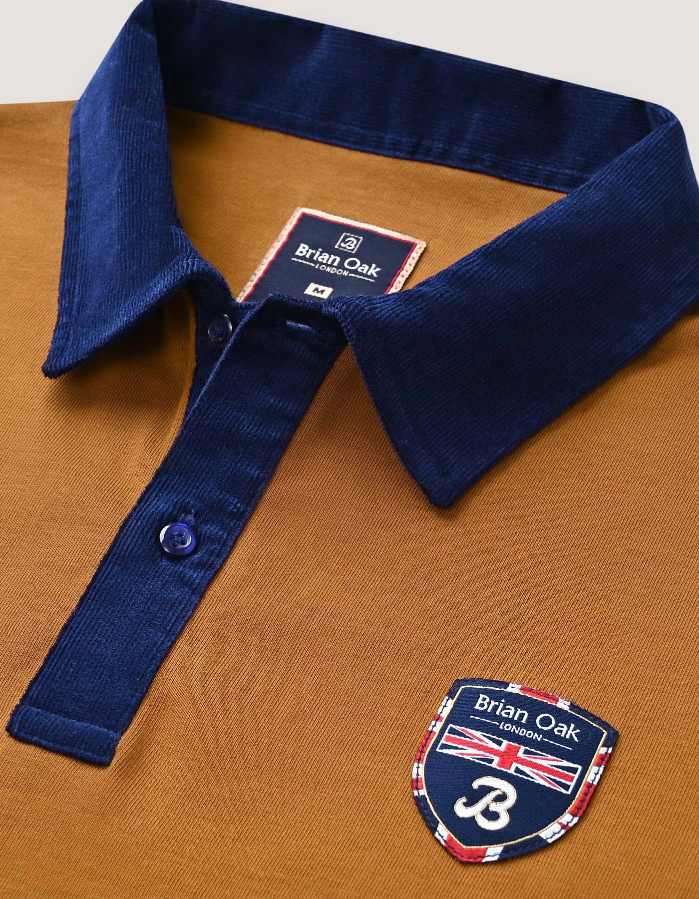Mustard Orange Plain Rugby Shirt