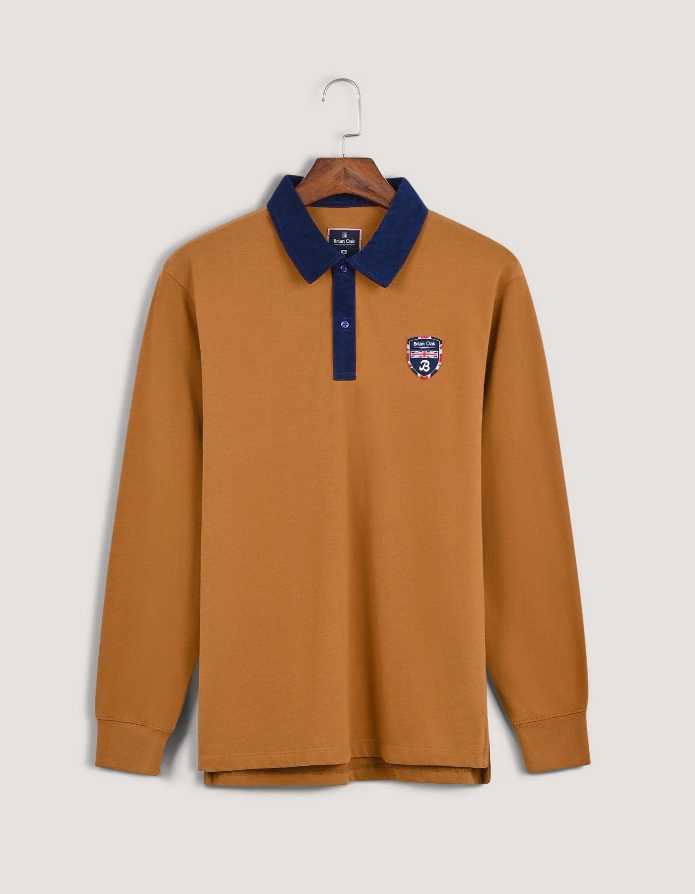 Mustard Orange Plain Rugby Shirt