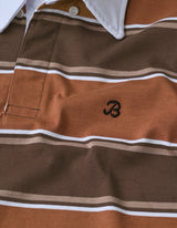 Rust Striped Rugby Shirt