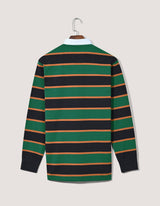British Green Striped Rugby Shirt