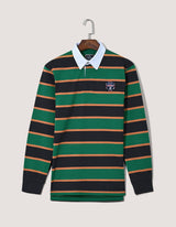British Green Striped Rugby Shirt