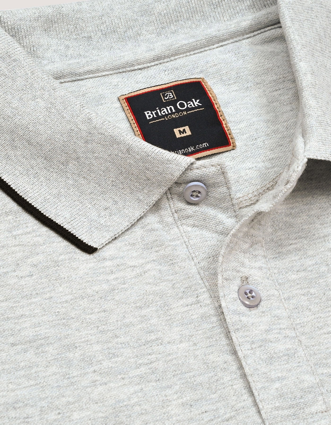 Heather Grey Premium Polo Shirt