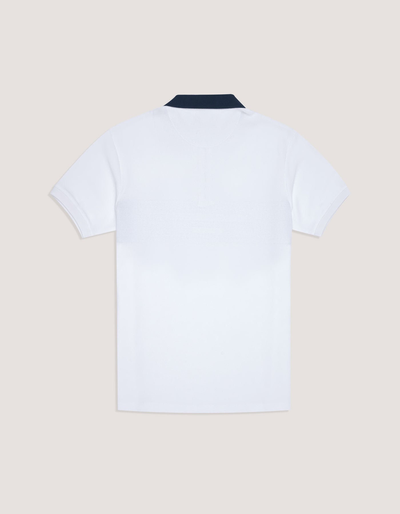 White Half Zip Polo Shirt