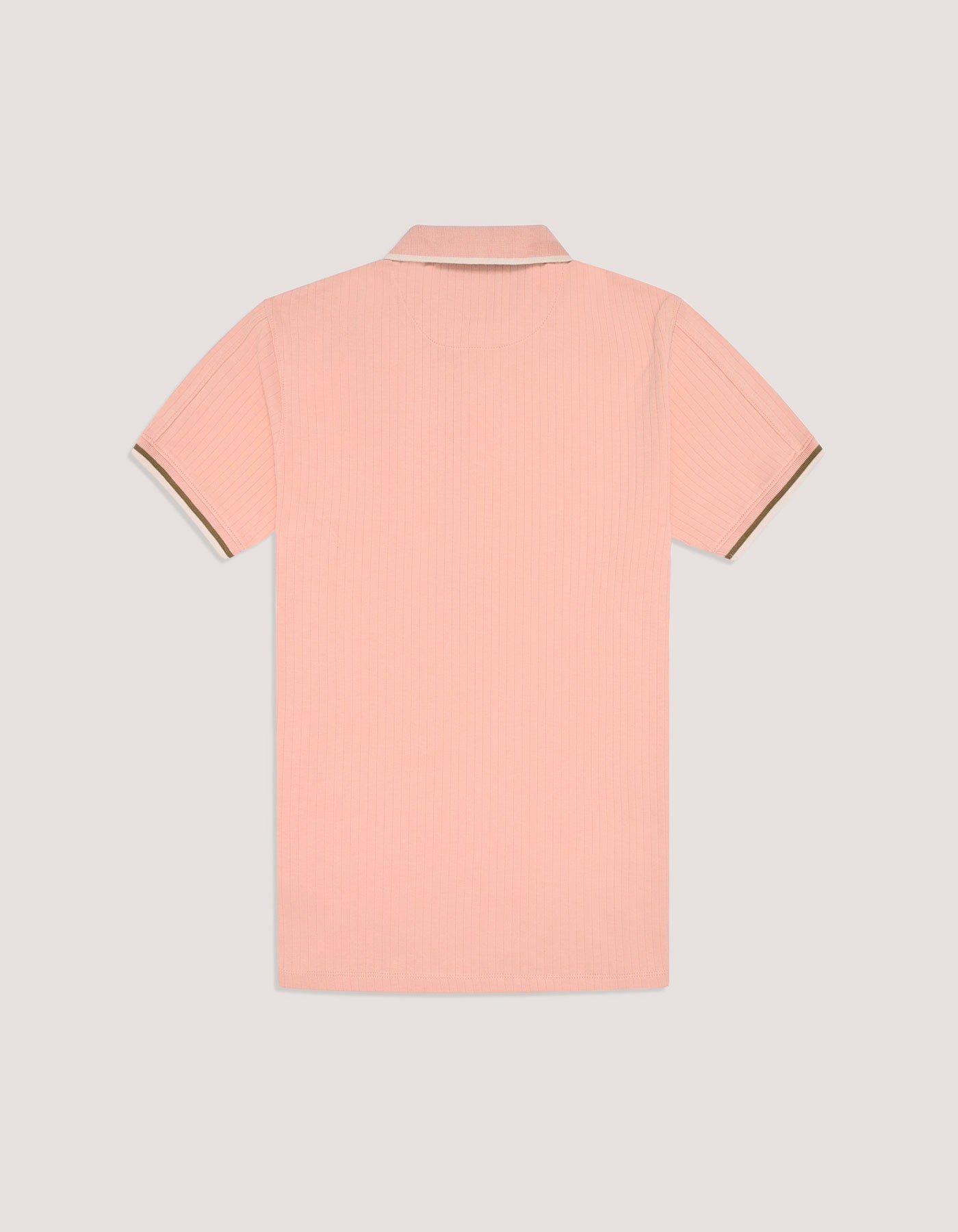 Pink Textured Designer Polo Shirt
