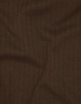Brown Textured Designer Polo Shirt