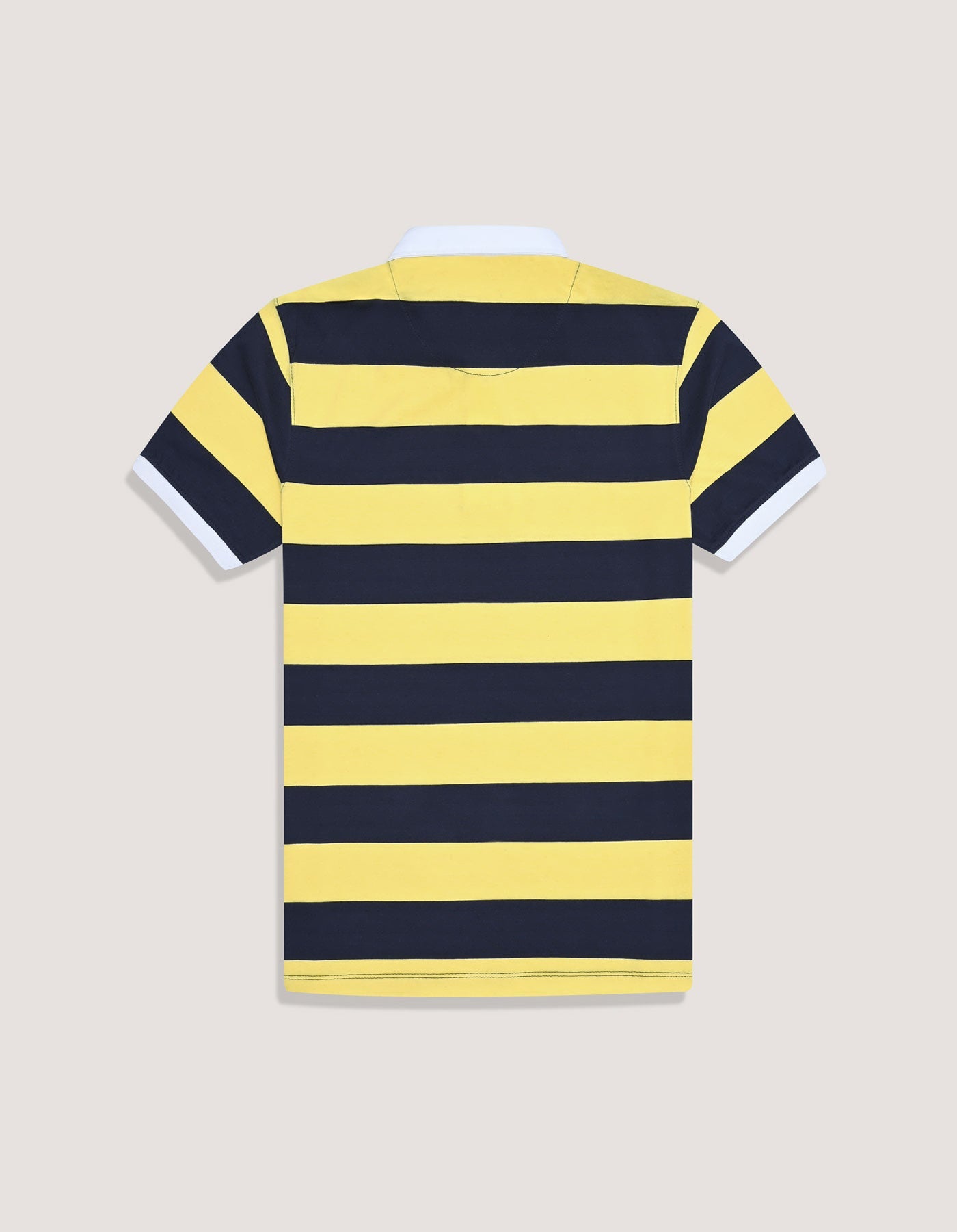 Ray Flower Striped Polo Shirt