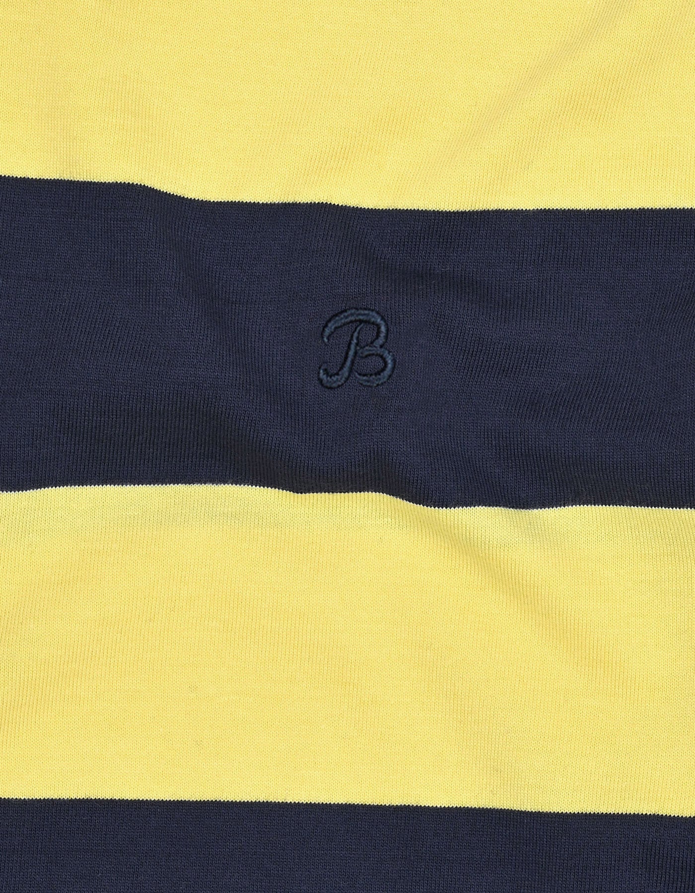 Ray Flower Striped Polo Shirt
