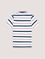 White Striped Polo Shirt