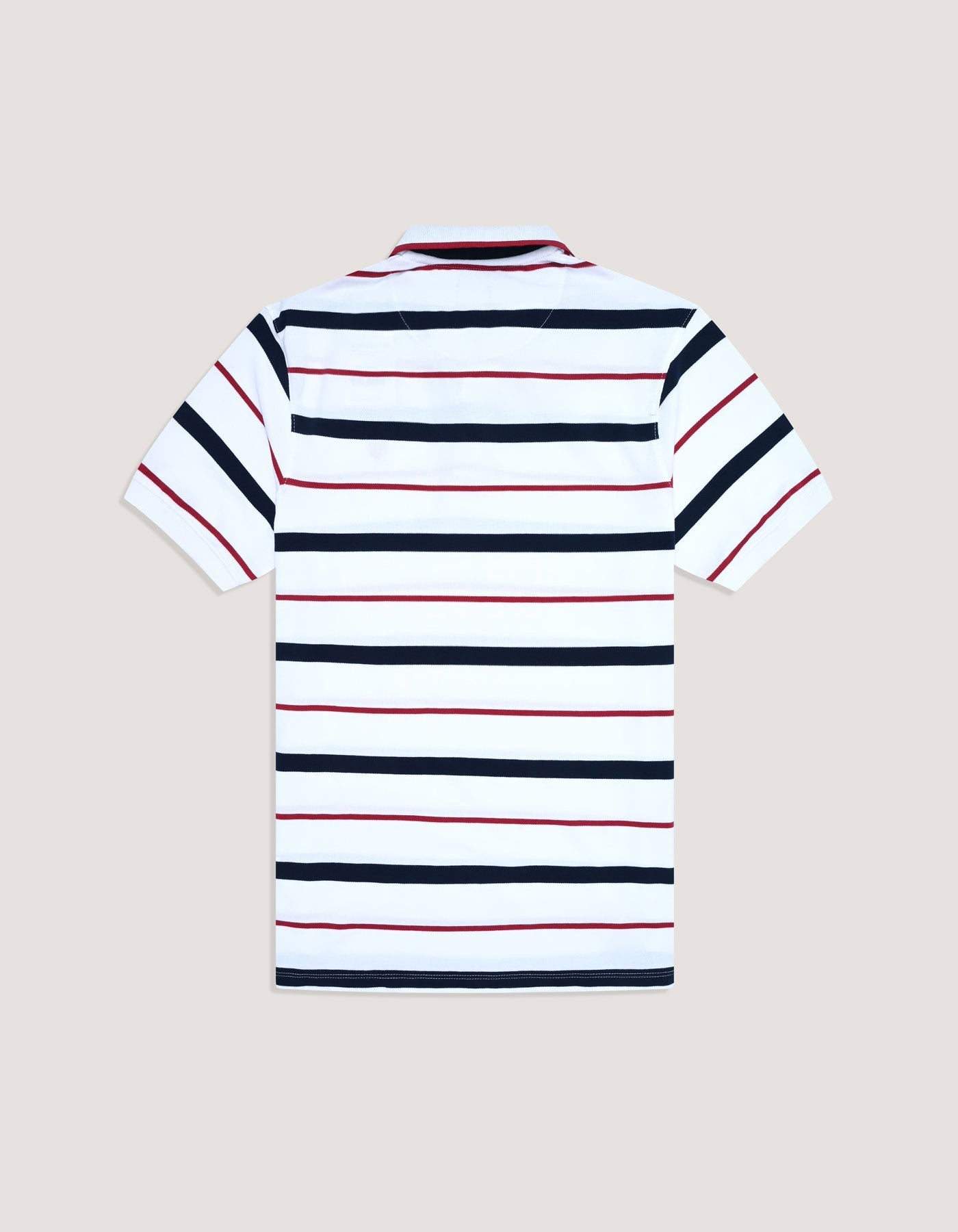 White Striped Polo Shirt