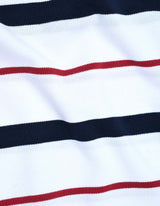 White Striped Polo Shirt