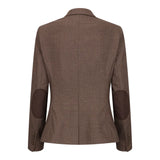 TPW50 - Women's Brown 3 Piece Prince Of Wales Check Suit