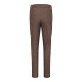 TPW50 - Women's Brown 3 Piece Prince Of Wales Check Suit