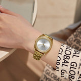Trnda Women's Gold Stainless Steel Watch, Silver Dial | Trnda35.8