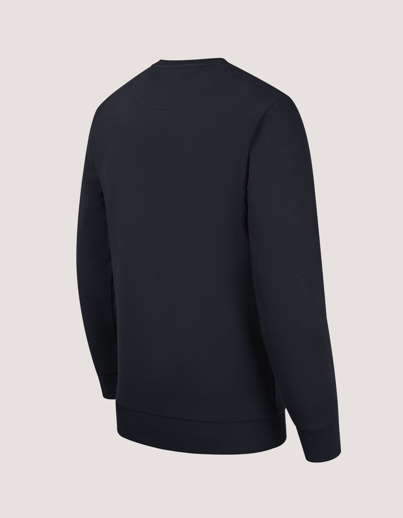 Modern Panelled Black Fleece Sweatshirt