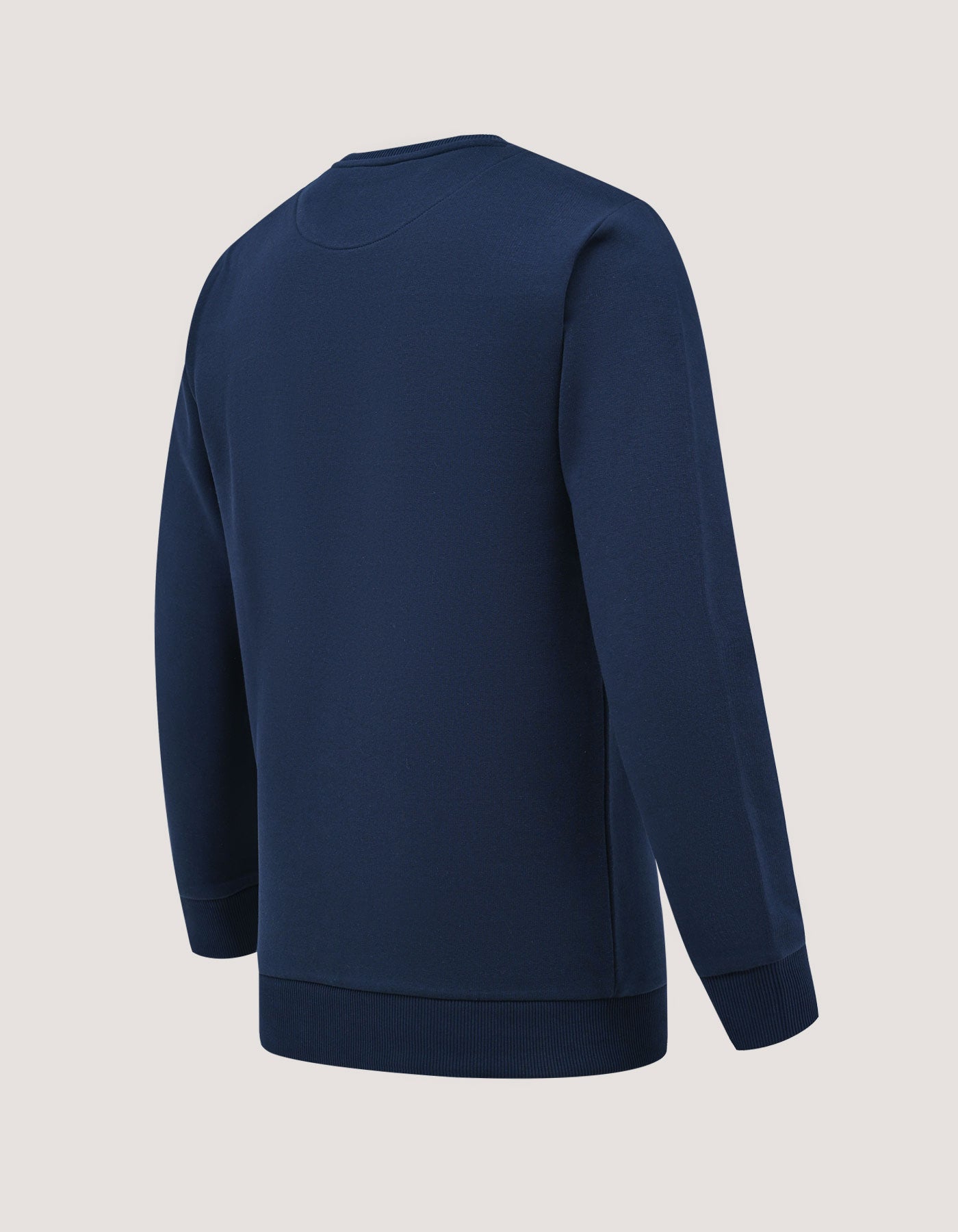 Modern Panelled Navy Fleece Sweatshirt