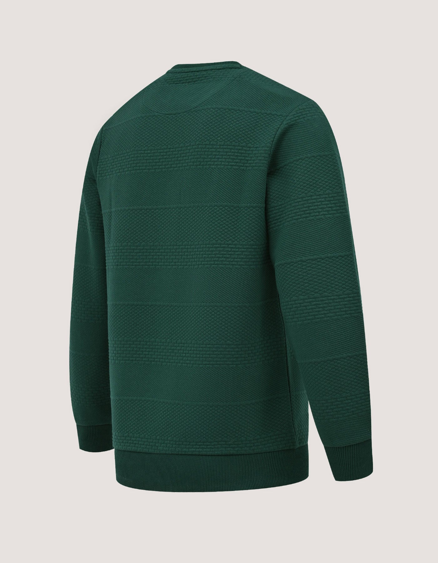 British Green Textured Jacquard Sweatshirt