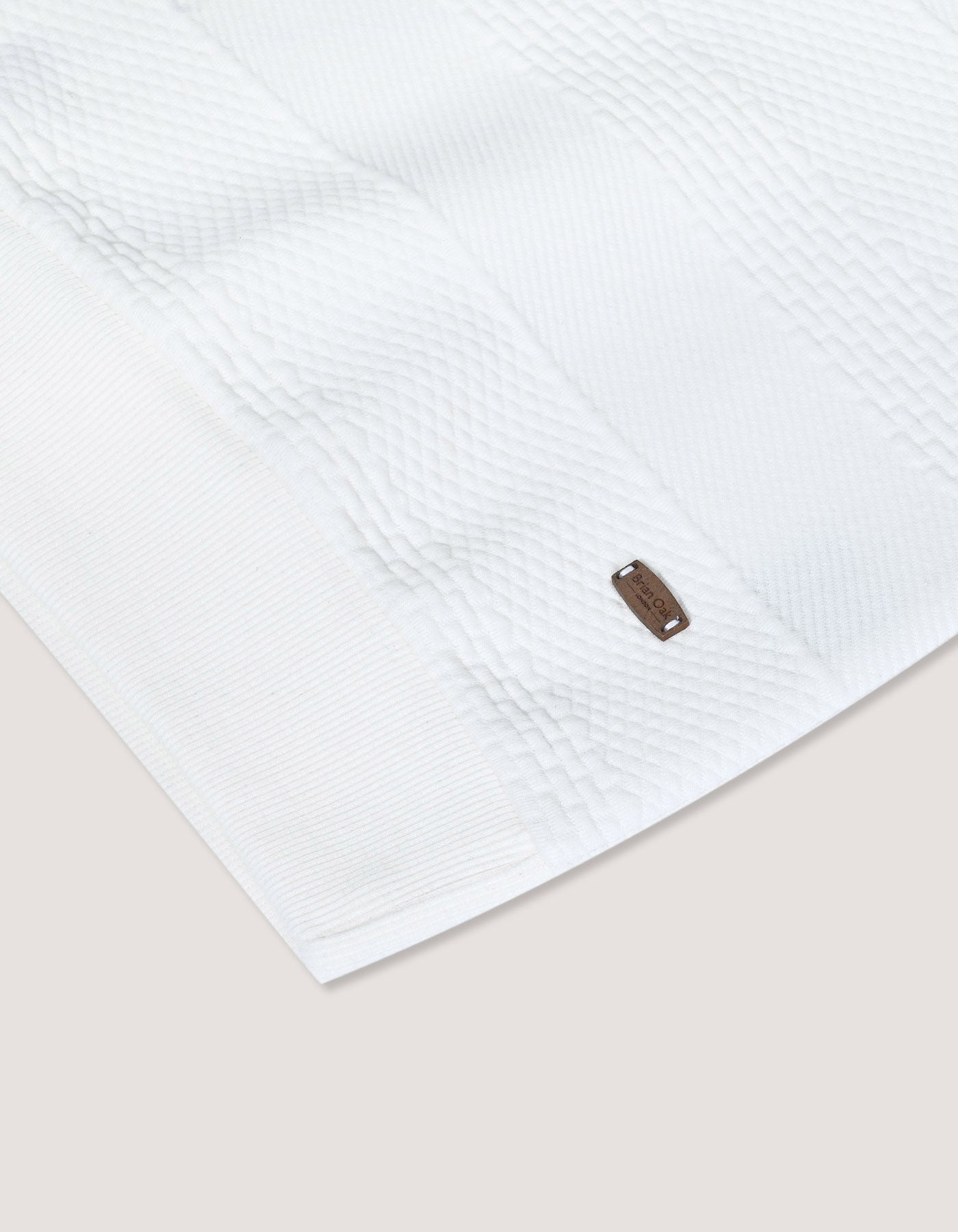 Off White Textured Jacquard Sweatshirt