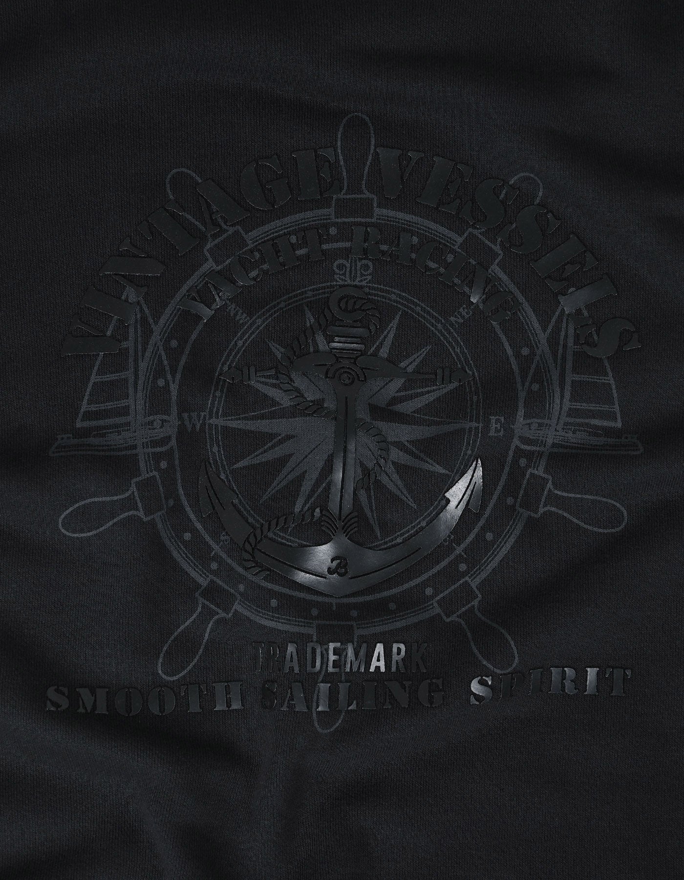 Nautical Graphic Sweatshirt - Black
