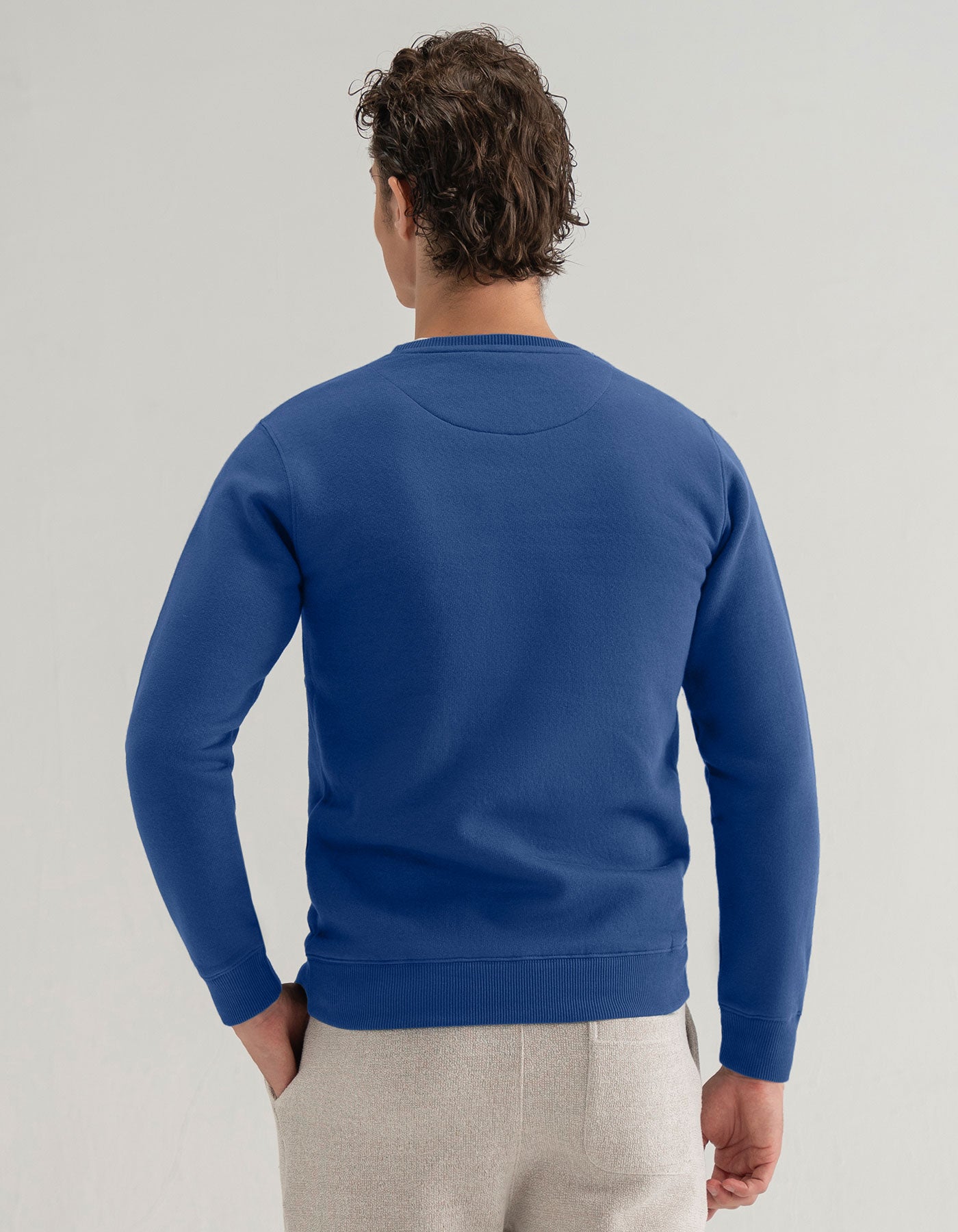 Medium Blue Embroidered Sweatshirt
