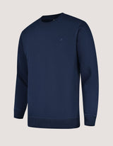 Navy Crew Neck Fleece Sweatshirt