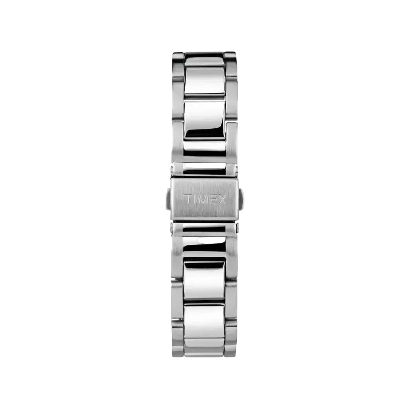 Timex Men's Silver Stainless Steel Watch, Black Dial | Tw2r38400