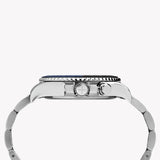 Timex Men's Silver Stainless Steel Watch, Black Dial | Tw2r43500