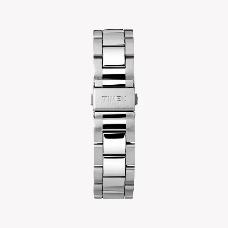 Timex Men's Silver Stainless Steel Watch, Black Dial | Tw2r43500