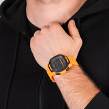 Timex Men's Orange Silicone Watch, Digital Dial | Tw5m26500