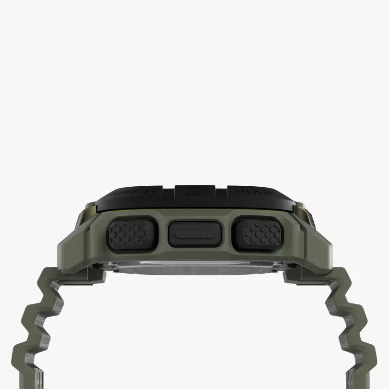 Timex Men's Green Silicone Watch, Digital Dial | Tw5m36000