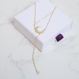 Tabitha Moon Drop Necklace | 18K Gold Plated
