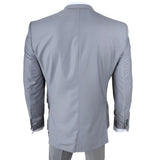 IM30 - Men's Grey 3 Piece Stitch Lapel Formal Suit