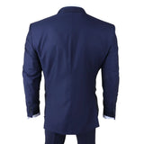 IM30 - Men's Navy 3 Piece Stitch Lapel Formal Suit